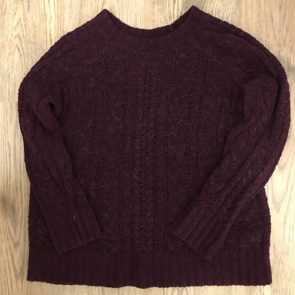 LA Hearts Burgundy Sweater